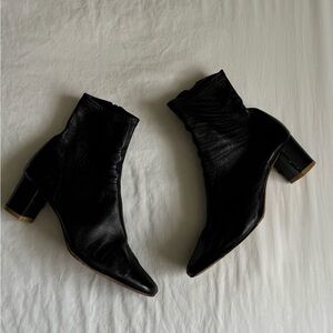 By Far Sofia Black Leather Boots